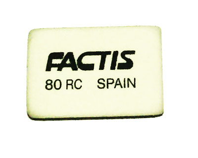 Ластик "Factis"мягкий 30*20*7.5 мм-Испания