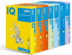 Бумага цветная "IQ Color", A4, 500 листов, 80 г/м2 (неоновые, интенсивные)